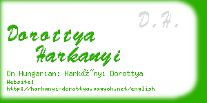 dorottya harkanyi business card